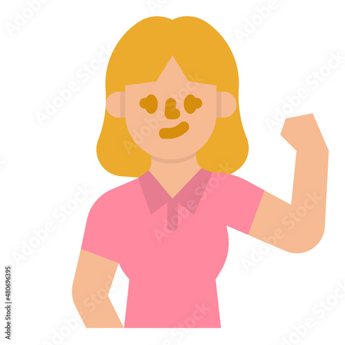 woman flat icon