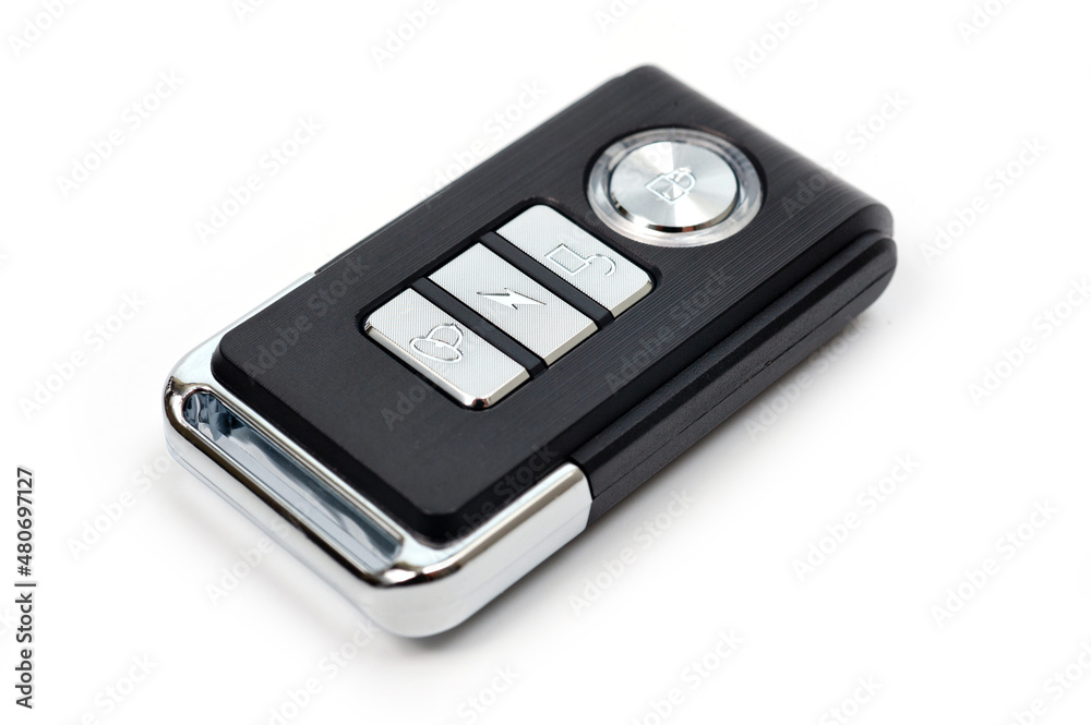 Compact remote control and anti-theft alarm for motorcycle or bicycle.