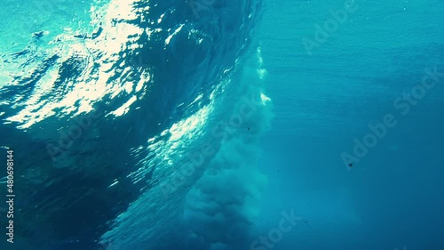 Ocean wave, underwater shot Indian Ocean