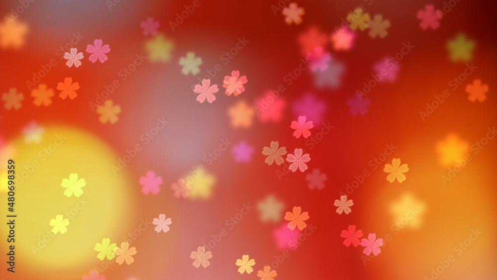 Bokeh backgrounds are bursting with color and glamor like a celebration. Suitable for advertising background.