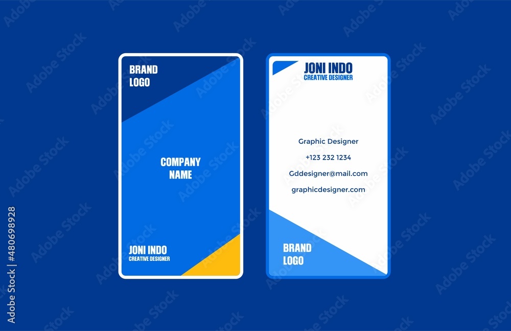 Simple Modern Trendy Color Business Card Design Simple Modern Trendy Color Business Card Design