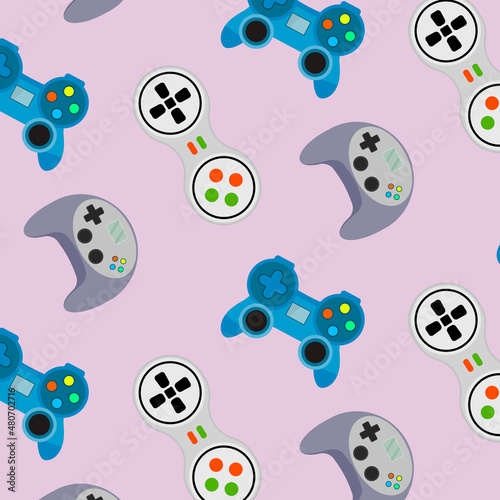 Seamless pattern video game gadget and joypad