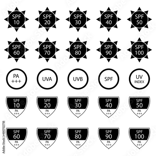 Skin protection stickers black white style collection