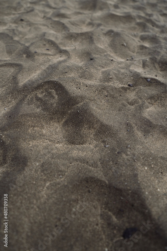 Natural beach sand in Tenerife.