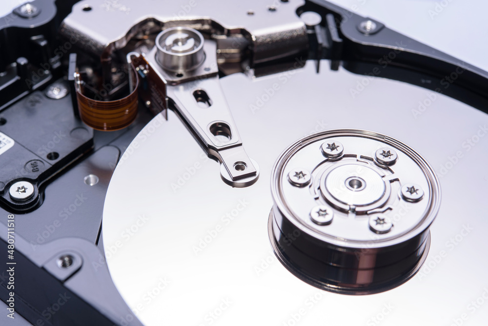Hard Disk Drive (HDD) close up, Seriell Attached SCSI (SAS) Hard Disk Drive (HDD) close up, Seriell Attached SCSI (SAS)