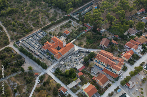 aerial view of the Croatia Krapanj island photo