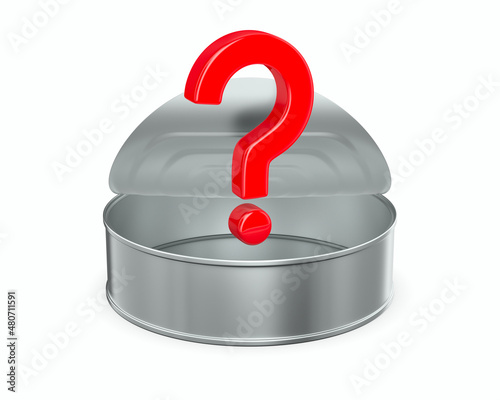open metallic can and quest...