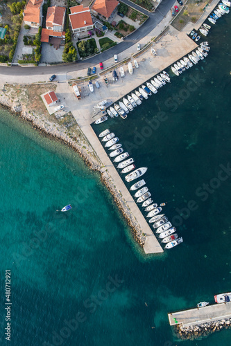 aerial view of the Croatia photo