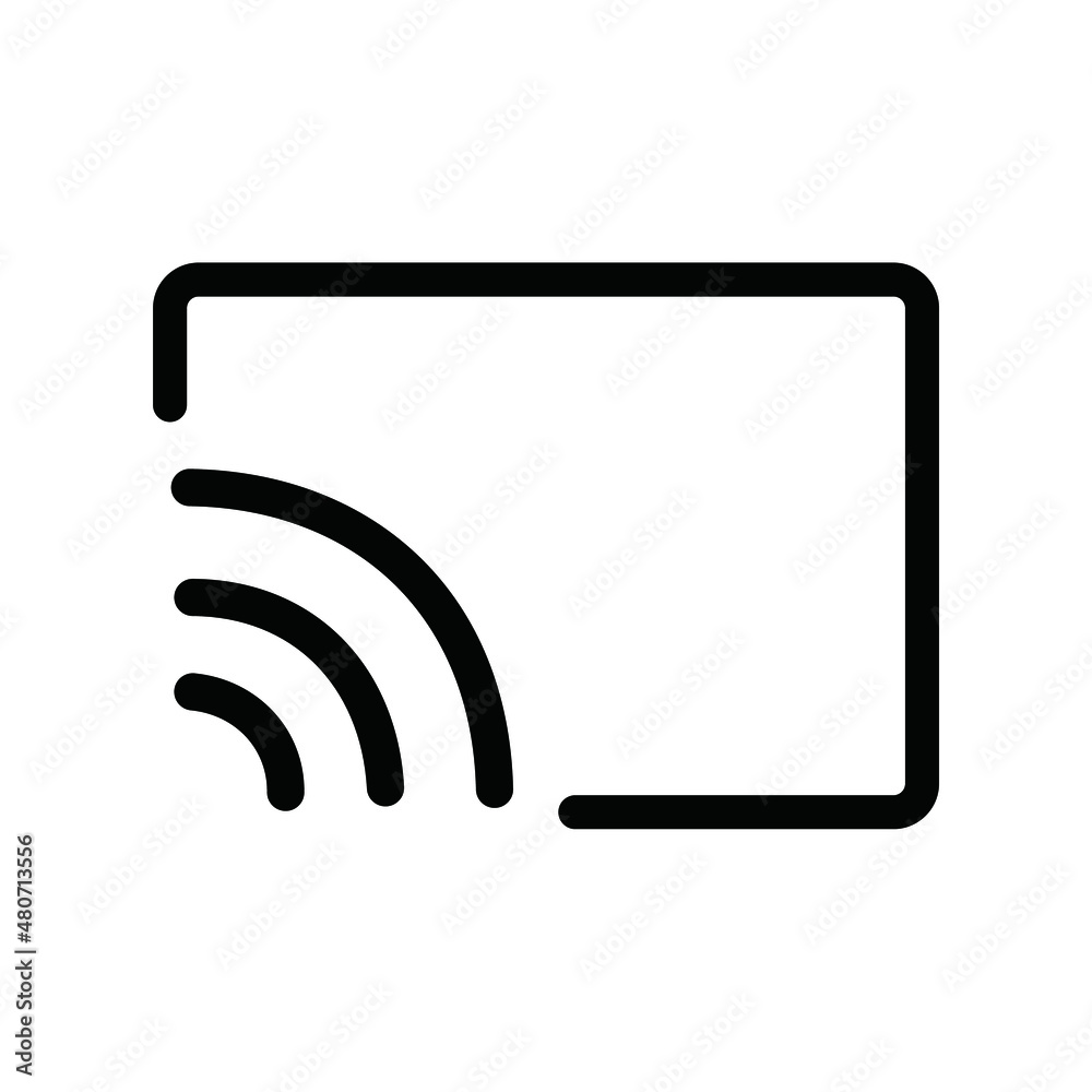 screen cast outline icon screen cast outline icon