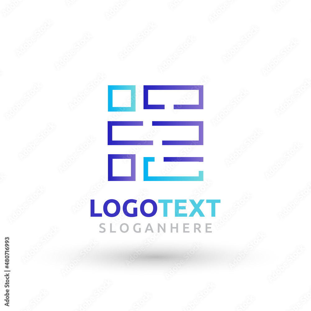 E letter colorful logo abstract design. E alphabet logo E letter colorful logo abstract design. E alphabet logo