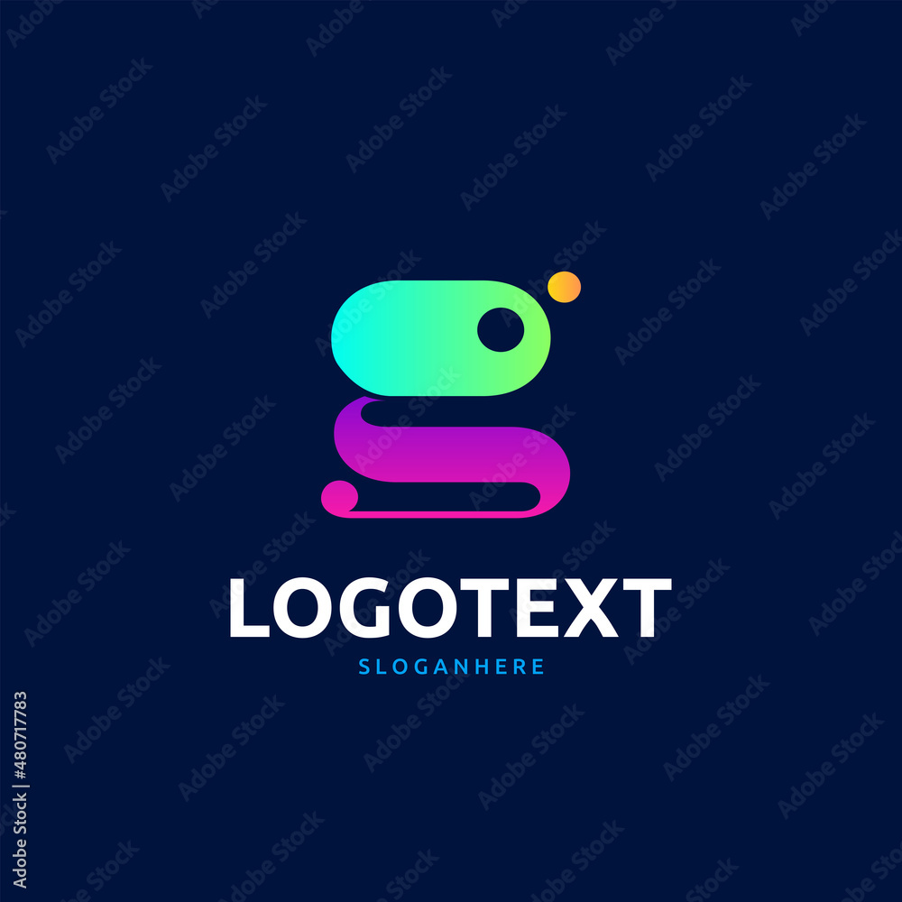 G letter colorful logo abstract design. G alphabet logo G letter colorful logo abstract design. G alphabet logo