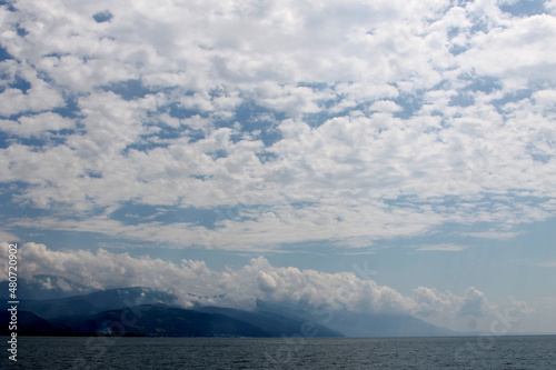 clouds over the sea