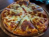 Fresh homemade Italian Pizza. pizza on a wooden board