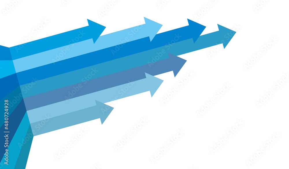 ベクターai 矢印上向き急上昇イメージ青色グラフィックデザインイラスト素材 Stock Vector Adobe Stock