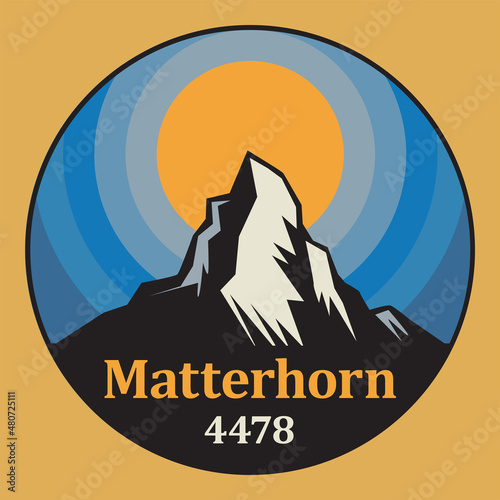 Emblem with the name of Matterhorn