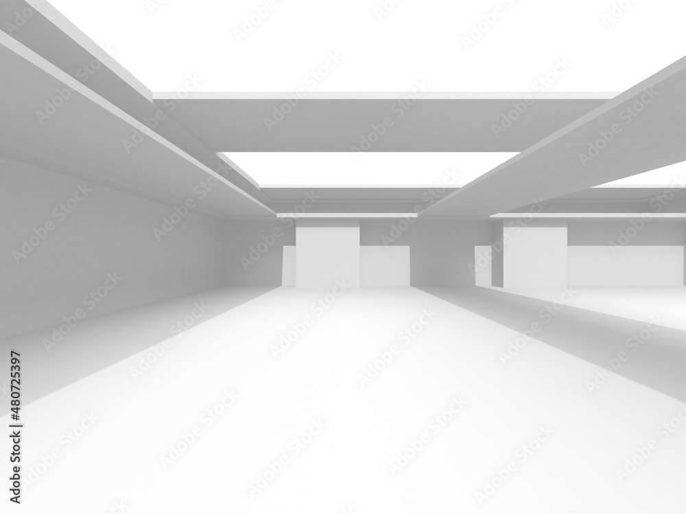 Obraz premium Abstract White Architecture Design Concept