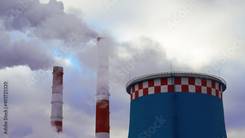smoke from a chimney