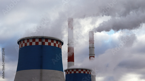 smoke from a chimney