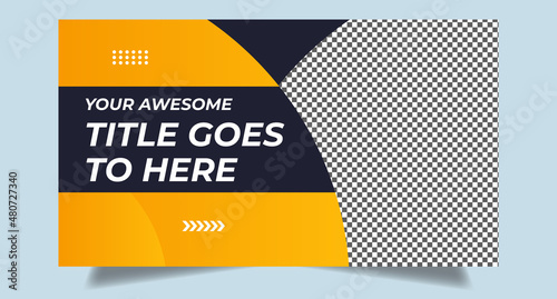 Editable youtube thumbnail template | Youtube video thumbnail for marketing agency | Youtube thumbnail | video thumbnail | corporate social media web cover banner | fully editable thumbnail template