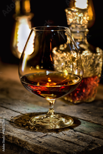 Cognac and carafe