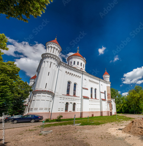 Vilniaus Dievo Motinos white palace in Vilnius, Lithuania. photo