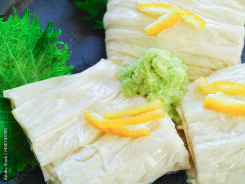 日光名物、日光さしみ湯波