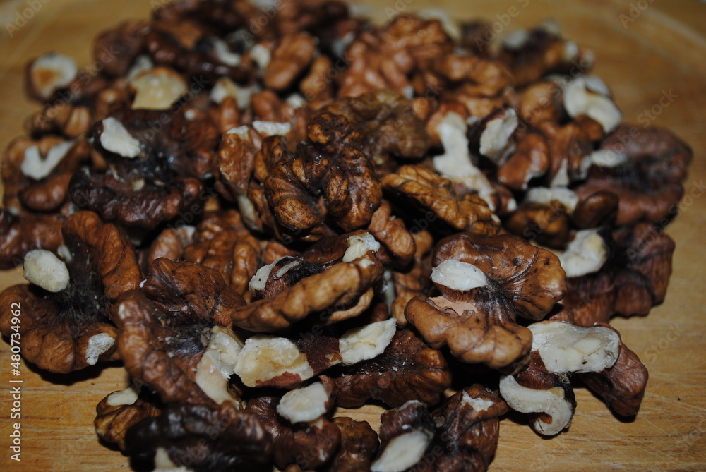 Obraz premium nut, walnuts, peeled