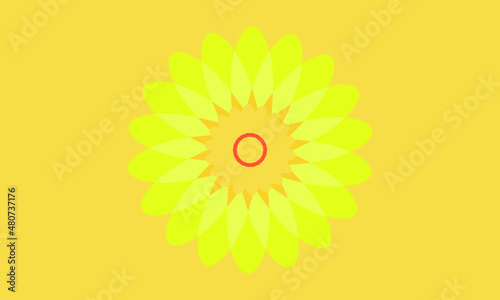 flower or geomatric logo abstract monogram vector logo template