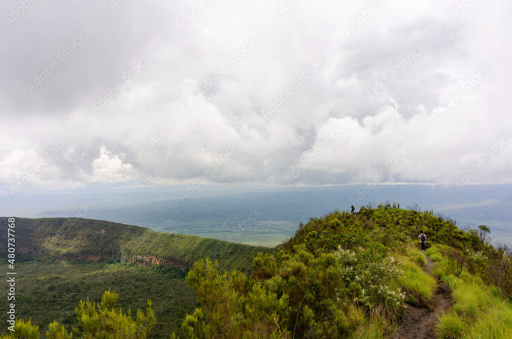 Clouds over Mount Longonot, Kenya