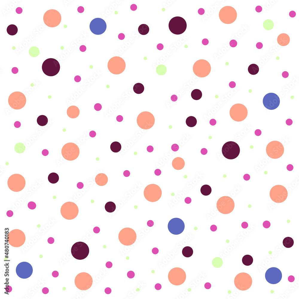 Vector polka dot pattern for fabric, textile, background, wallpaper. Vector polka dot pattern for fabric, textile, background, wallpaper.