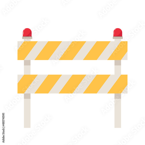 barricade block vector. fence vector. wallpaper. free space for text.