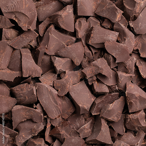 pieces of dark chocolate, sweet food background