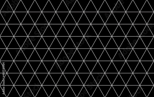 Seamless black triangle pattern background.