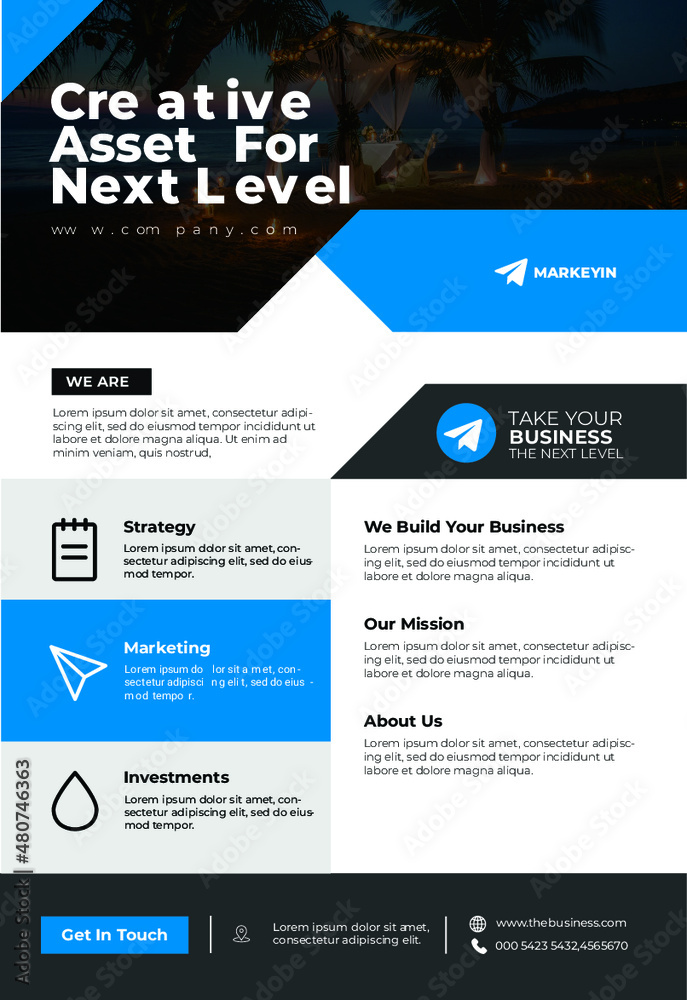 Obraz premium website template design