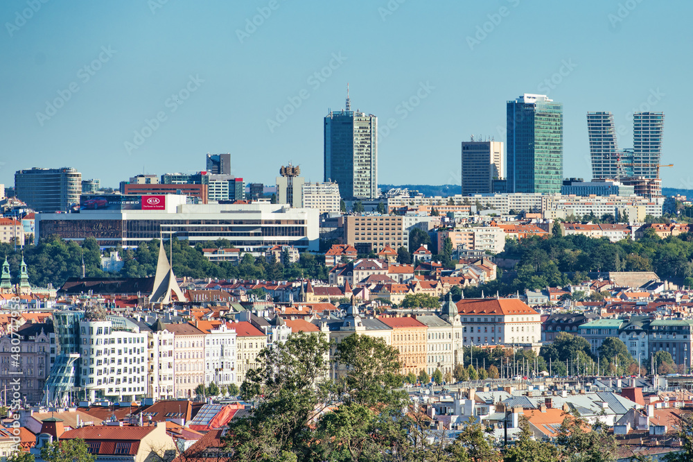 Fototapeta premium View of modern Prague