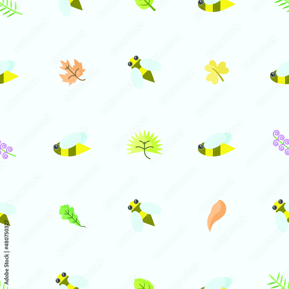 Seamless Pattern Abstract Elements Different Bee Insect Flower Plant Botanic Vector Design Style Background Illustration Texture For Prints Textiles, Clothing, Gift Wrap, Wallpaper, Pastel Seamless Pattern Abstract Elements Different Bee Insect Flower Plant Botanic Vector Design Style Background Illustration Texture For Prints Textiles, Clothing, Gift Wrap, Wallpaper, Pastel