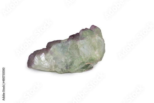Purple Crystal Stone macromineral. crystals of amethyst quartz druze isolated on a white background.