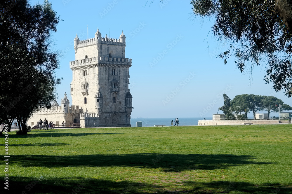 Belém Tower in a summer morning