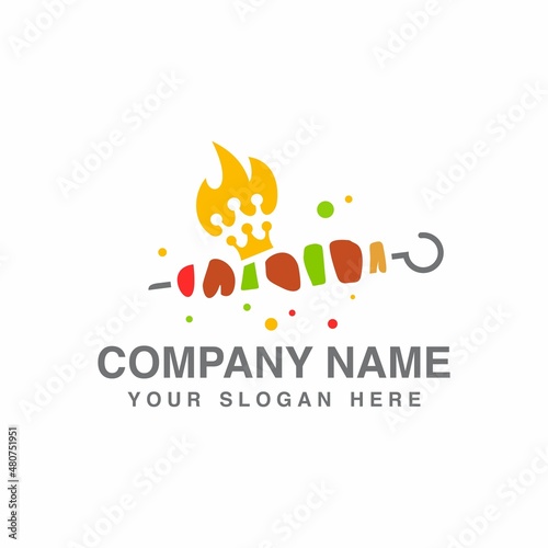 kebab king business logo design