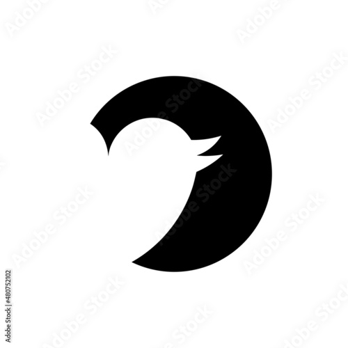 Bird logo icon isolated on white background