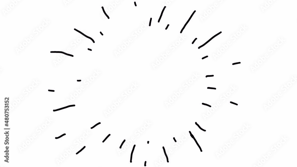 animated firework frame doodle clip art motion graphic