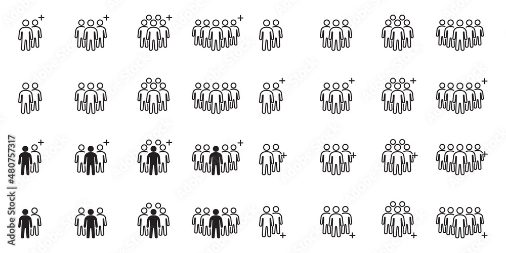 People Icons , Person work group Team Vector People Icons , Person work group Team Vector