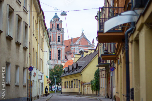street in old city of Vilnius