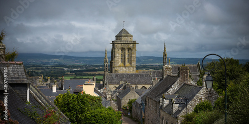 View on the lovely medieval village of Locronan