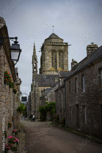 View on the lovely medieval village of Locronan