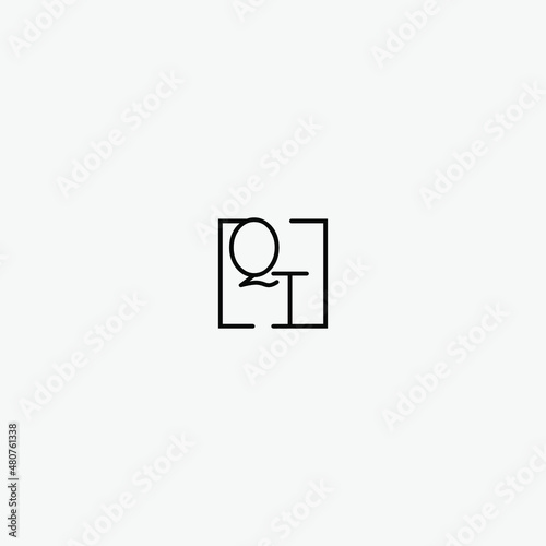 QI retro initial logo best in high quality professional design that will print well across any print media