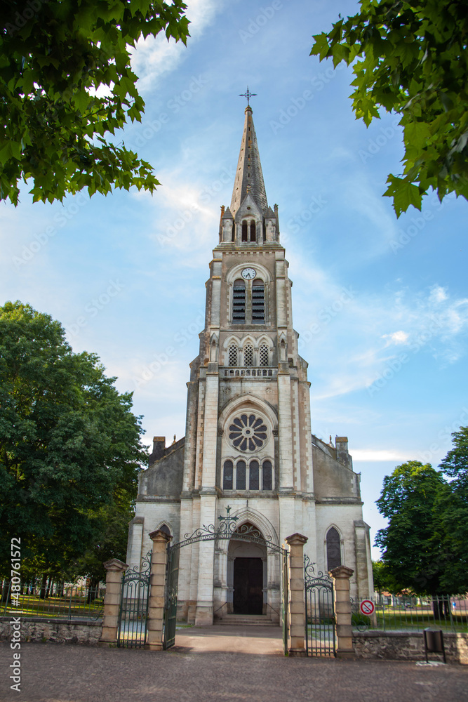 Church of Sainte-Eug?nie in Pontonx-sur-l'Adour in France Church of Sainte-Eug?nie in Pontonx-sur-l'Adour in France