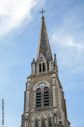 Church of Sainte-Eugénie in Pontonx-sur-l'Adour in France