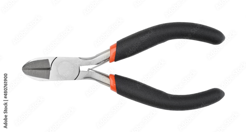 Side cutters isolated on white. Side cutters isolated on white.
