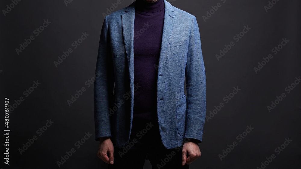 man in trendy sweater and suit. Fashion photo man in trendy sweater and suit. Fashion photo